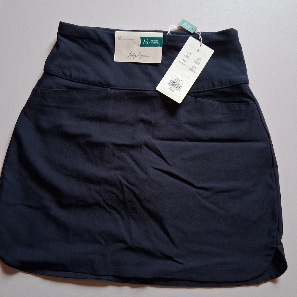 NWT Lady Hagen Navy Blue Skort Size XS